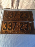 2- 1924 Penn. Tags Matching Numbers