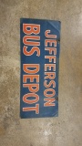 Jefferson Bus Depot Sign