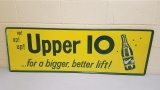 1950's NOS Upper 10 Soda Sign
