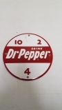 1950s Porcelain Dr. Pepper Disc Sign