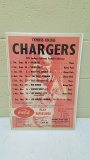 Coca-Cola 1971 Chargers Football Schedule