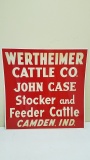 Wertheimer Cattle Company sign