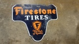 Rare Porcelain Firestone Tire Sign