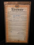 1933 Gulf License Contract