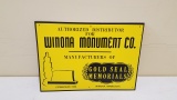 1960s Winona Monument Company Sign