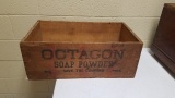 Antique Octogon Wood Soap Box