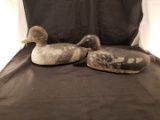 2 Early Hand Carved Duck Decoys