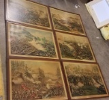 6 Civil War Battle Prints