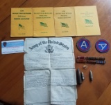 WWII Discharge & Ribbons of Harvey Hudlow