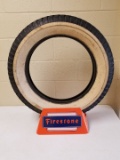 1950's Firestone Whitewall Tire Display Stand