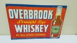 1950-60's Overbrook Whiskey Sign