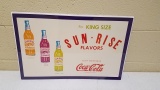 Late 50's Sunrise Beverages Carbboard Sign