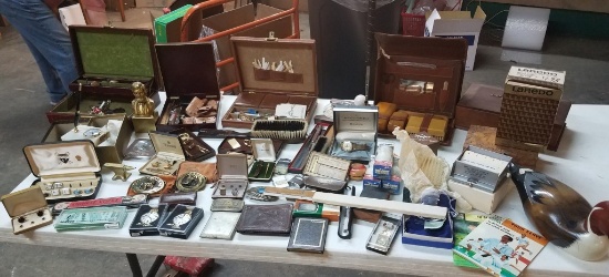 Large Lot of Mens Jewelry & Etc.