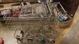 Two Vintage Shopping Carts