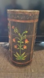 1800's Painted Wood Cane Stand