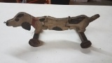 Antique Handmade Dog Pull Toy