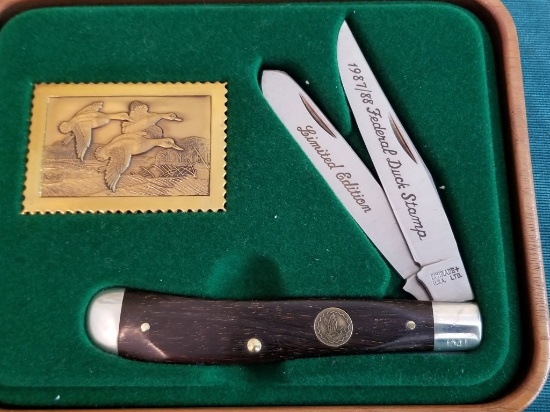 Schrade Ducks Unlimited Trapper Knife 1987-88