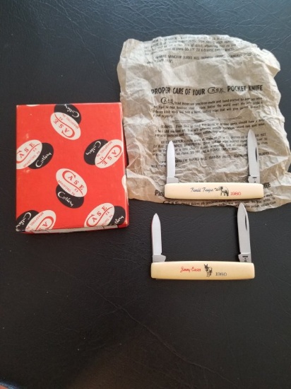 Case XX Knife Lot With Box 10 Dot 1980