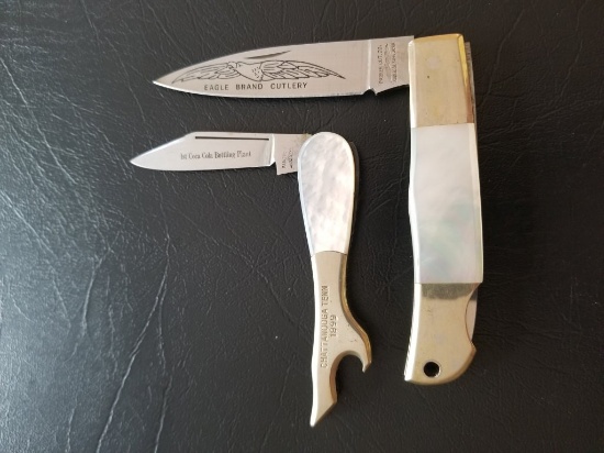 Parker Frost Mother of Peral Knife Lot