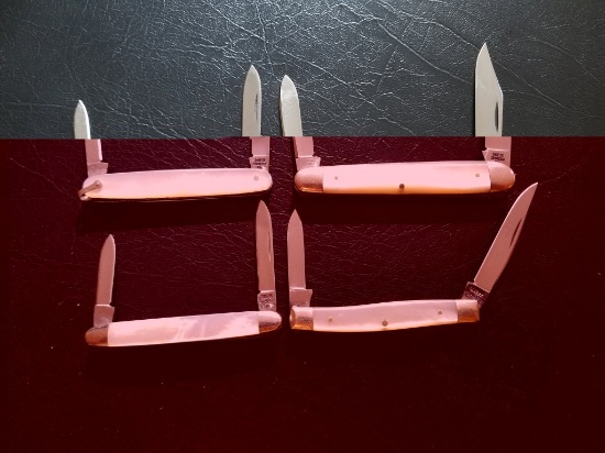 Case XX Mother of Pearl Knife Lot of Four