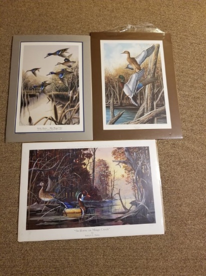 Duck Print Lot of Three Prints