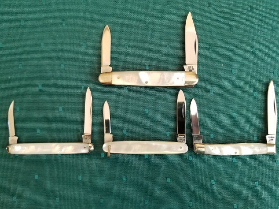 Case 1970's Mother Of Pearl Knifes Lot