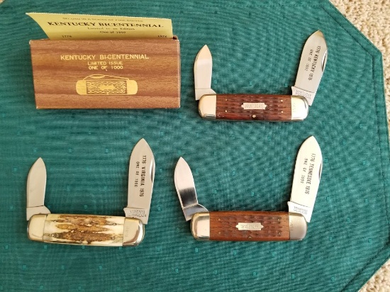 Taylor Cutlery 3 knife lot Elephant Toe Knife set