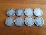 Barber Coin Lot of Eight