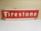 1950 Brazilian Firestone Porcelain Sign