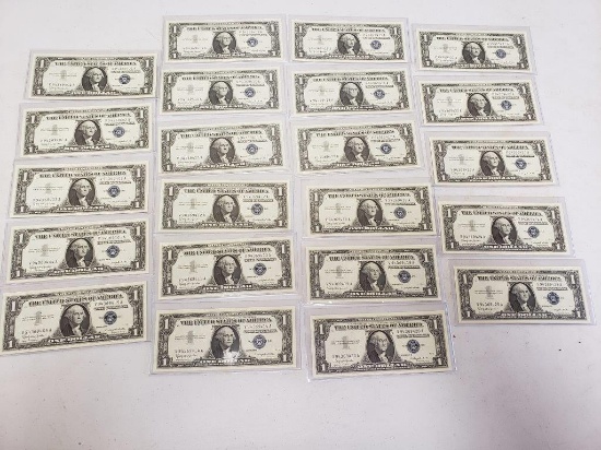 Lot of 22 silver Certificates