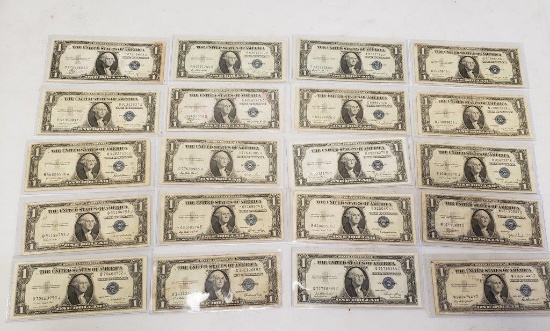 20- 1931 $1 Silver Certificates