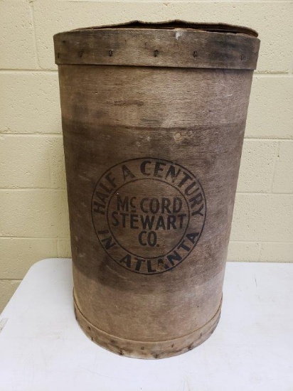 Antique McChord & Stewart Candy Barrel
