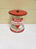 1960s Tom's Plastic Cracker Jar