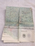 USAF Cloth Map with Compass