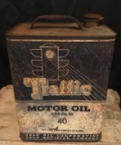 Vintage Traffic Motor Oil Can