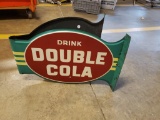 1940-50's Double Cola Flange Sign