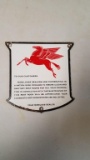 1940's Mobil Pegasus Dealer Plate