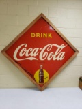 1940's Coca Cola Dot & Bottle Sign