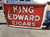 1940 Porcelain King Edwards Cigar Sign