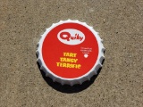 1990's Quicky Soda Porcelain Cap Sign