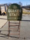 1950 Quaker State Oil Can Rack