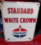 1950 Standard White Crown Pump Plate