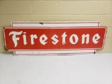 1950 Brazilian Firestone Porcelain Sign