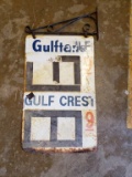 1950-60s Gulf Bracket Gas Sign