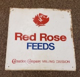 Red Rose Feed Sign