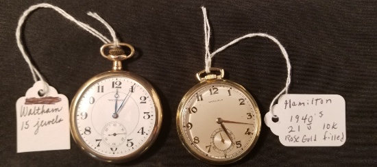 Lot of Two Antique Pocket Watches