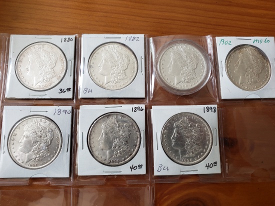 Morgan Dollar Lot of Seven coins