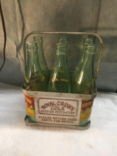 1930's RC Cola Carrier & Bottles