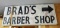 Brad's Barber Shop Sign