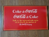 1948 Coca Cola Cardboard Poster